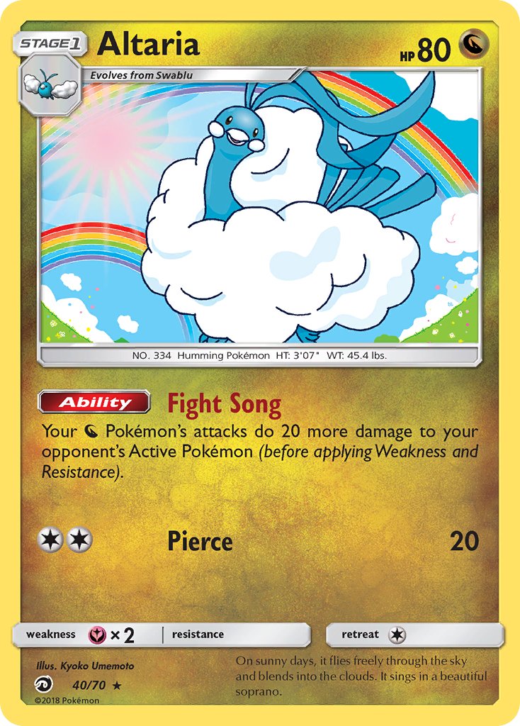 Altaria - 40/70 - Dragon Majesty - Holo | Viridian Forest