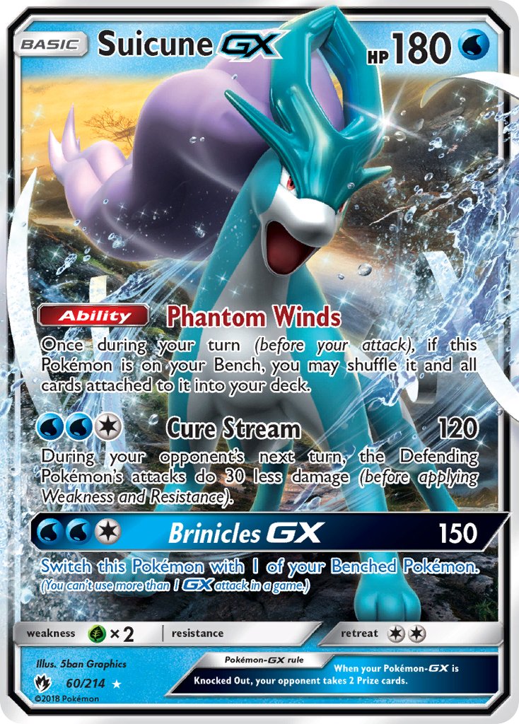 Suicune GX - 60/214 - Lost Thunder - Ultra Rare | Viridian Forest