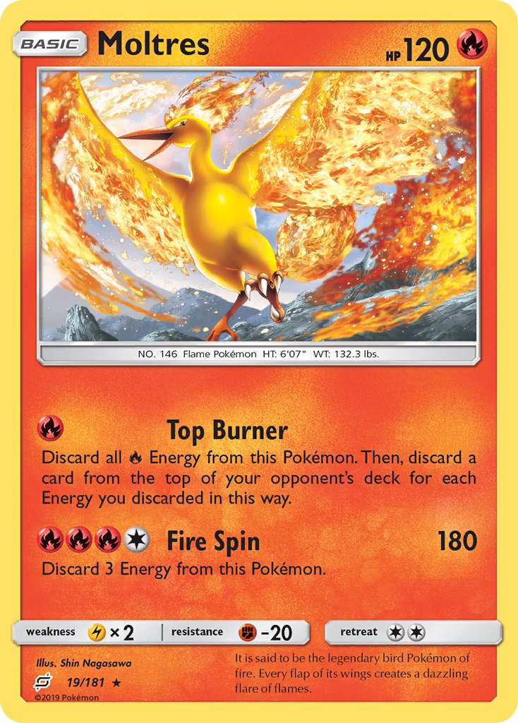 Moltres - 19/181 - Team Up - Holo | Viridian Forest