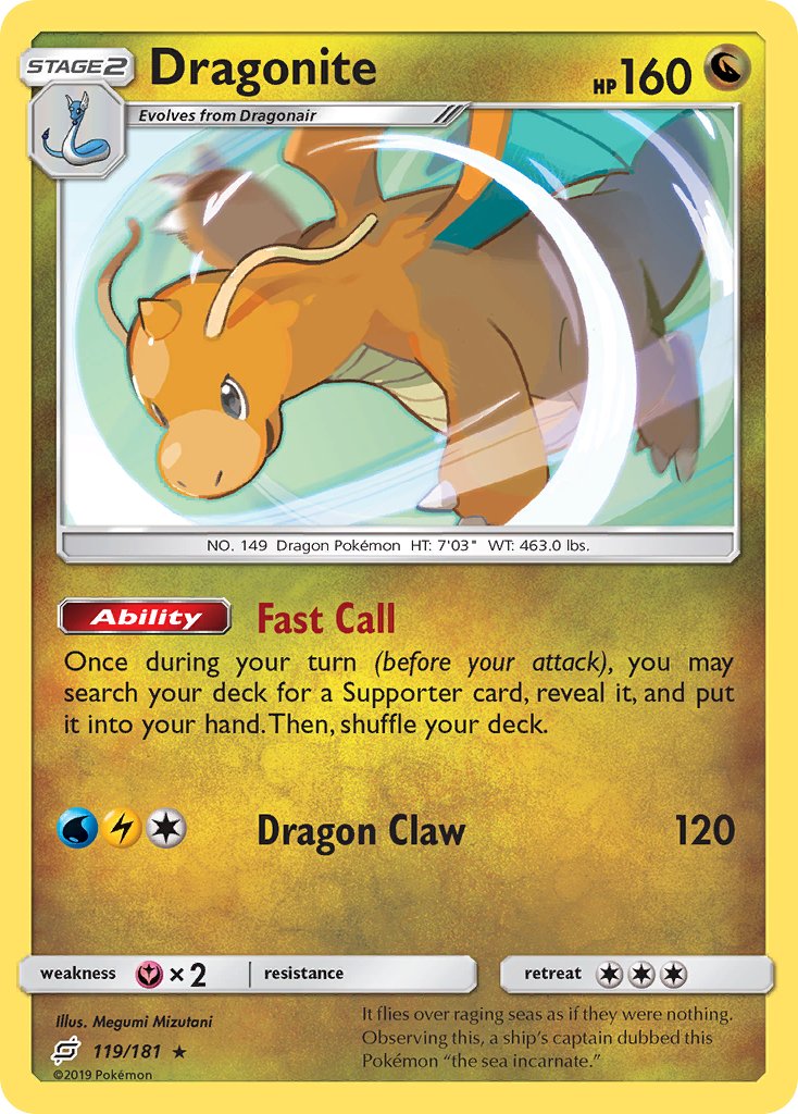 Dragonite - 119/181 - Team Up - Holo | Viridian Forest