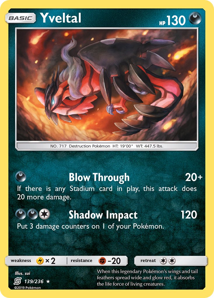 Yveltal - 139/236 - Unified Minds - Holo | Viridian Forest