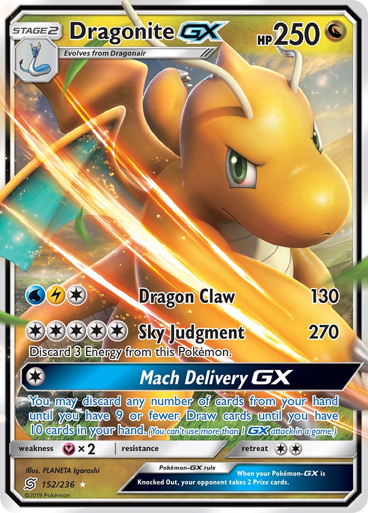 Dragonite GX - 152/236 - Unified Minds - Ultra Rare | Viridian Forest