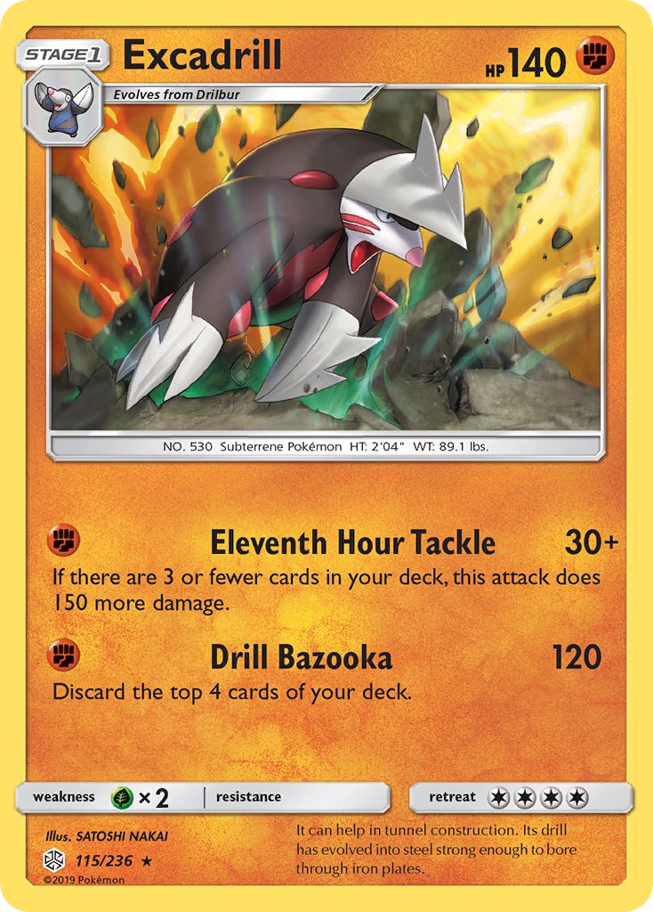 Excadrill - 115/236 - Cosmic Eclipse - Holo | Viridian Forest