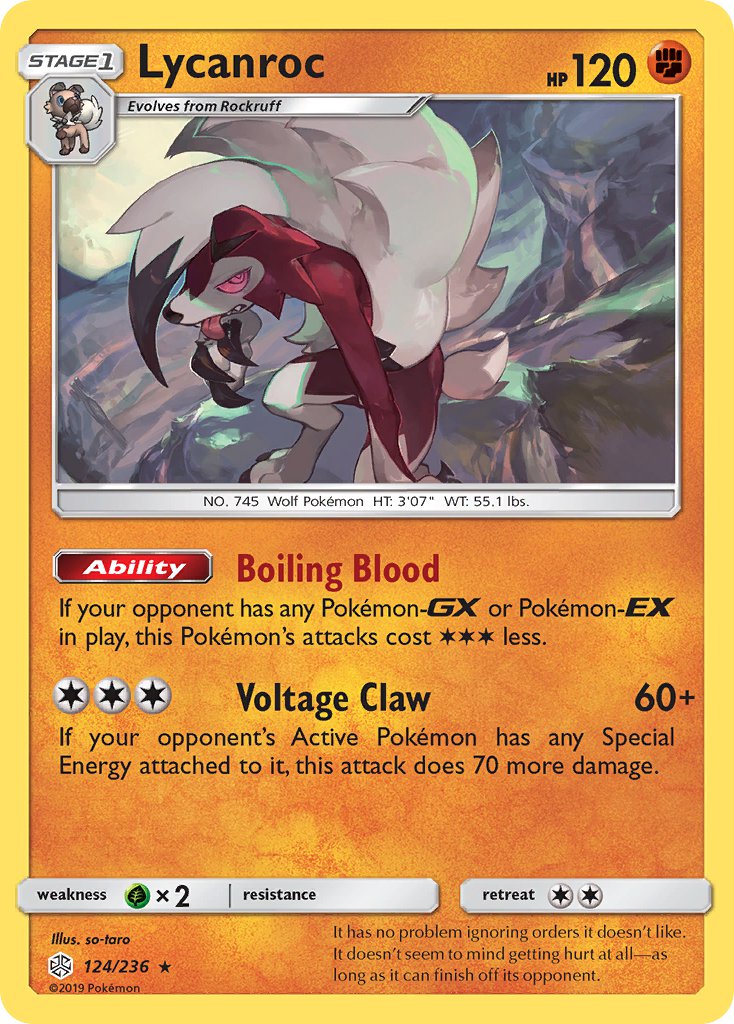 Lycanroc - 124/236 - Cosmic Eclipse - Holo | Viridian Forest