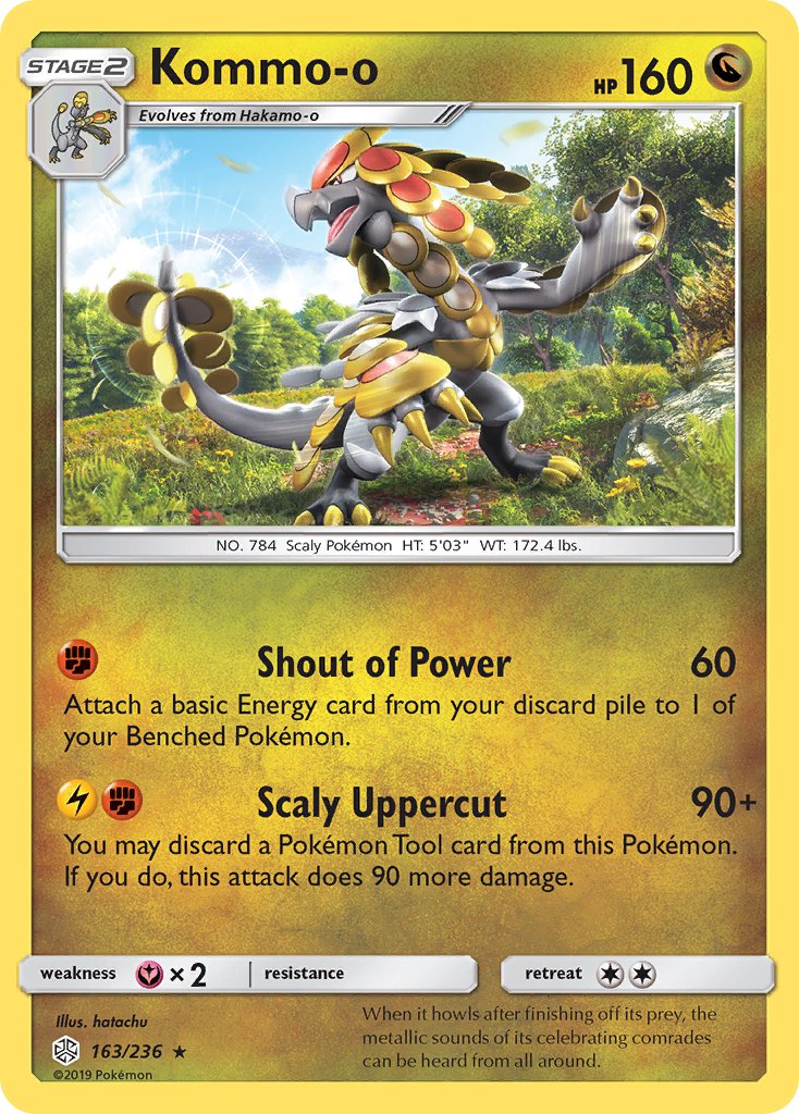 Kommo-o - 163/236 - Cosmic Eclipse - Holo | Viridian Forest
