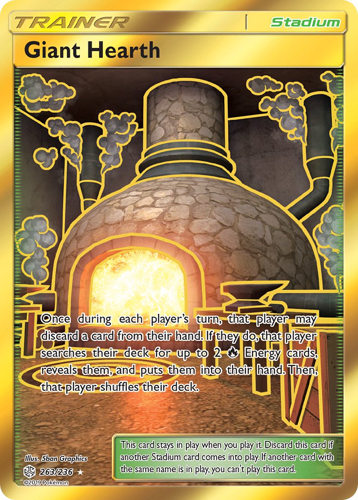 Giant Hearth - 263/236 - Cosmic Eclipse - Secret Rare | Viridian Forest