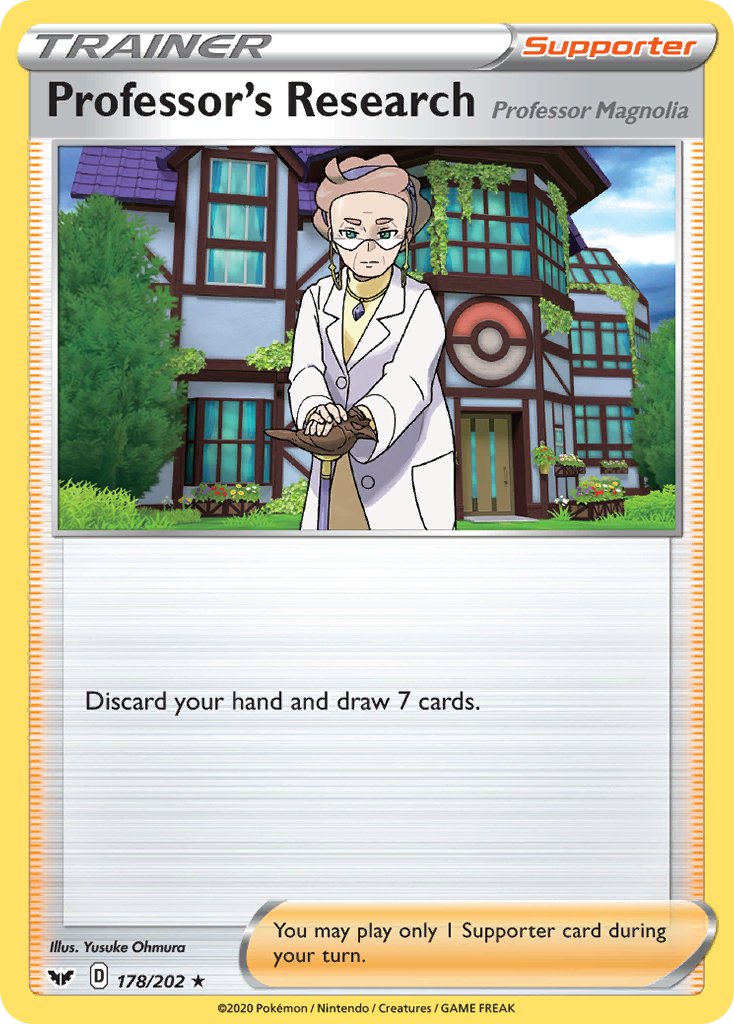 Professor's Research - 178/202 - Sword and Shield - Holo | Viridian Forest