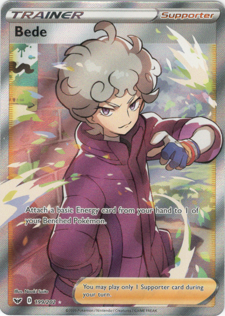 Bede - 199/202 - Sword and Shield - Full Art | Viridian Forest