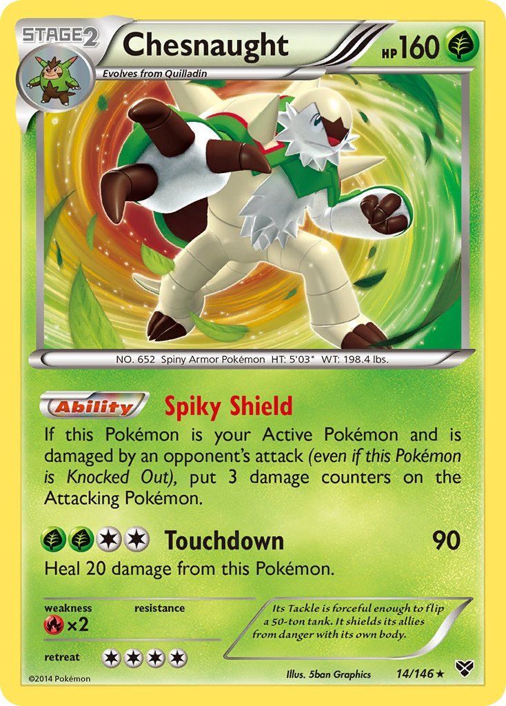 Chesnaught - 14/146 - XY - Holo | Viridian Forest