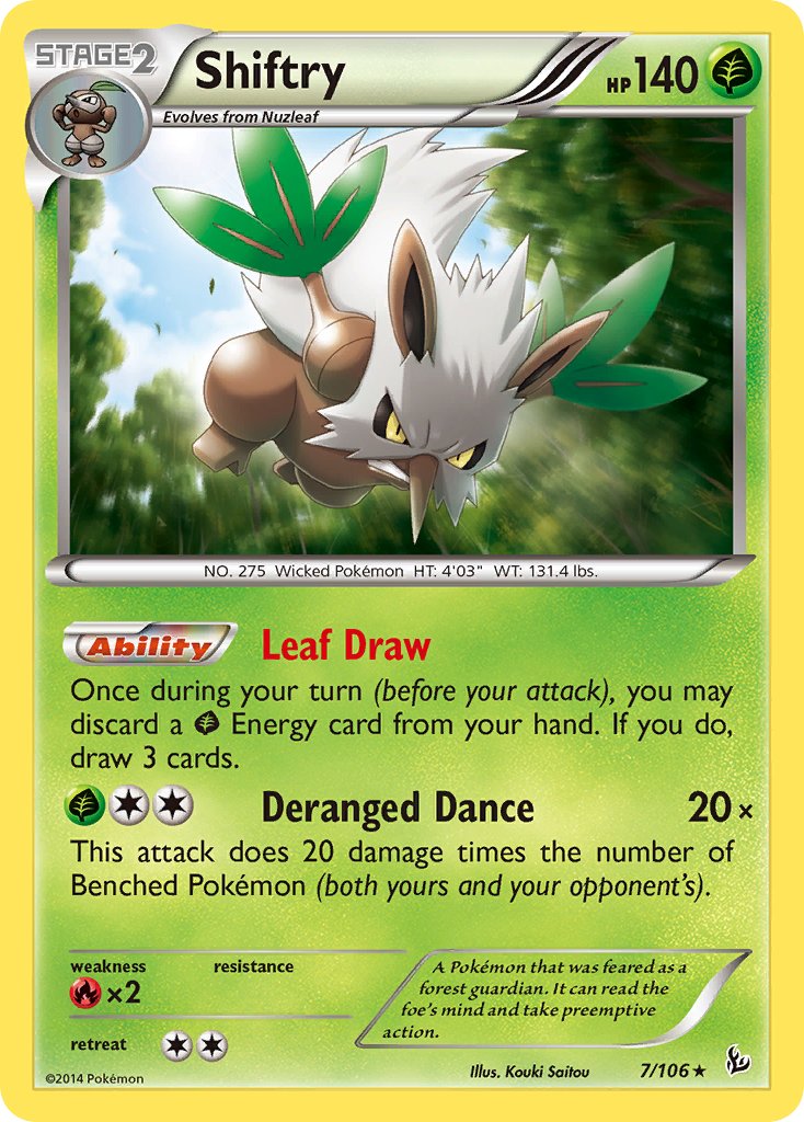 Shiftry - 7/106 - Flashfire - Holo | Viridian Forest