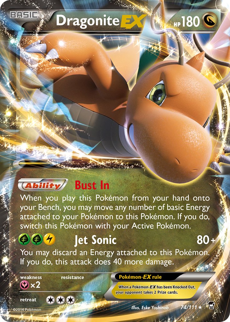 Dragonite EX - 74/111 - Furious Fists - Ultra Rare | Viridian Forest