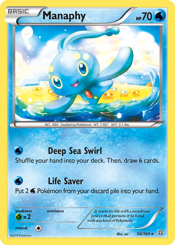 Manaphy - 56/160 - Primal Clash - Holo | Viridian Forest