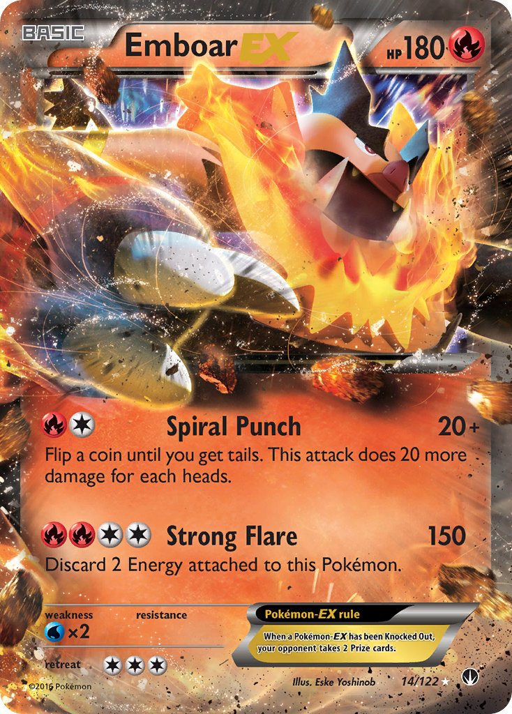 Emboar EX - 14/122 - BREAKpoint - Ultra Rare | Viridian Forest