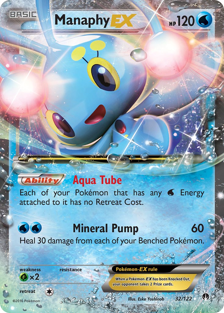 Manaphy EX - 32/122 - BREAKpoint - Ultra Rare | Viridian Forest