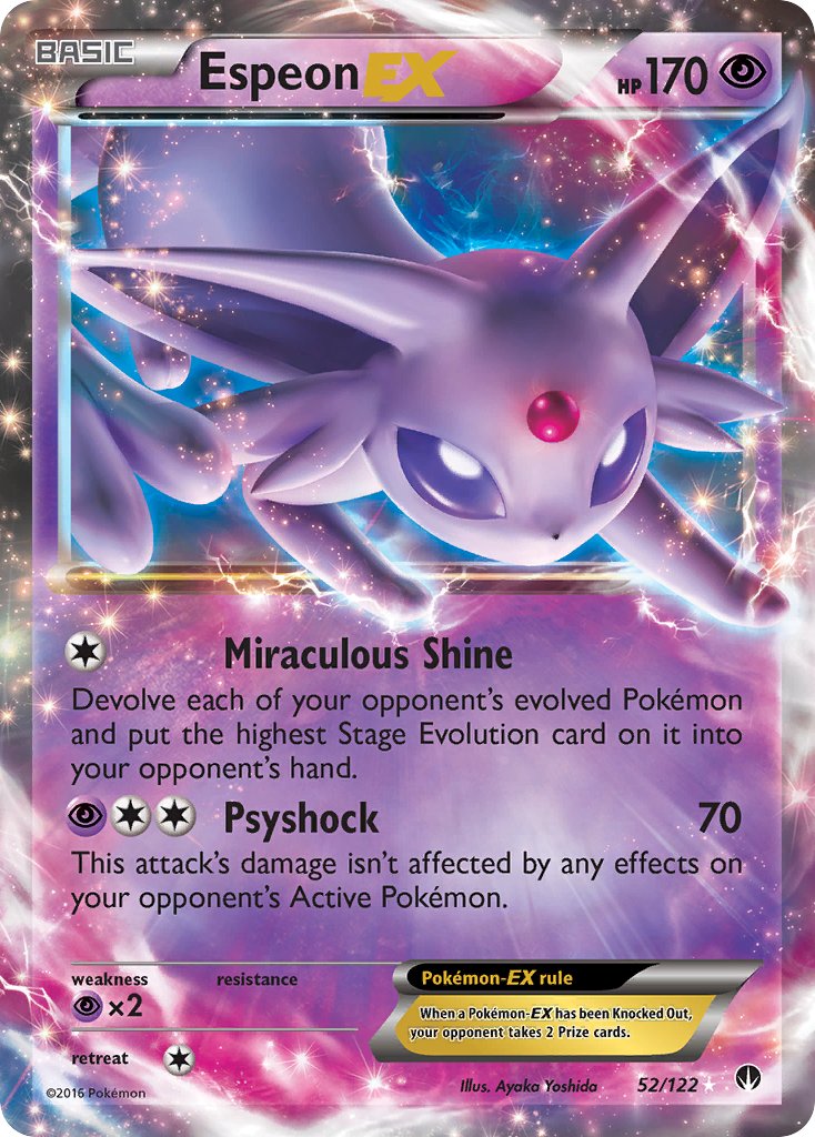 Espeon EX - 52/122 - BREAKpoint - Ultra Rare | Viridian Forest
