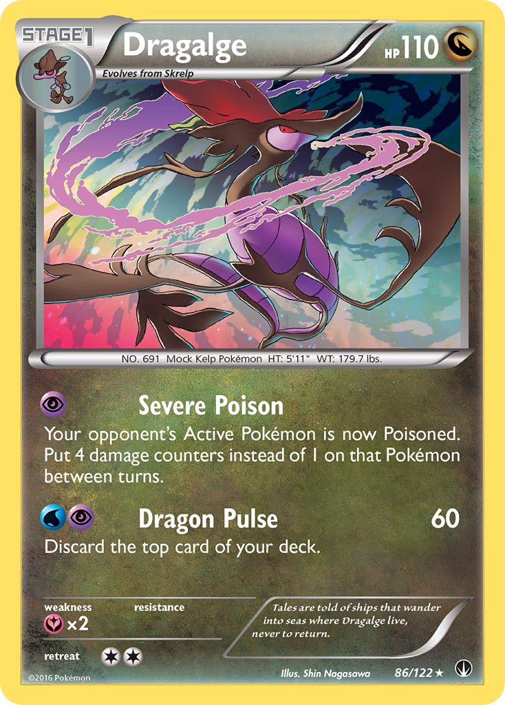 Dragalge - 86/122 - BREAKpoint - Holo | Viridian Forest