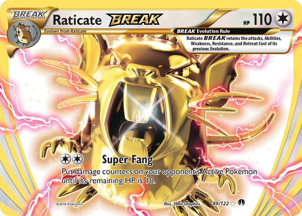Raticate BREAK - 89/122 - BREAKpoint - Break | Viridian Forest