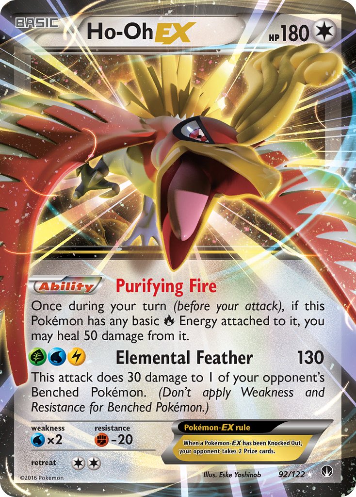 Ho-Oh EX - 92/122 - BREAKpoint - Ultra Rare | Viridian Forest