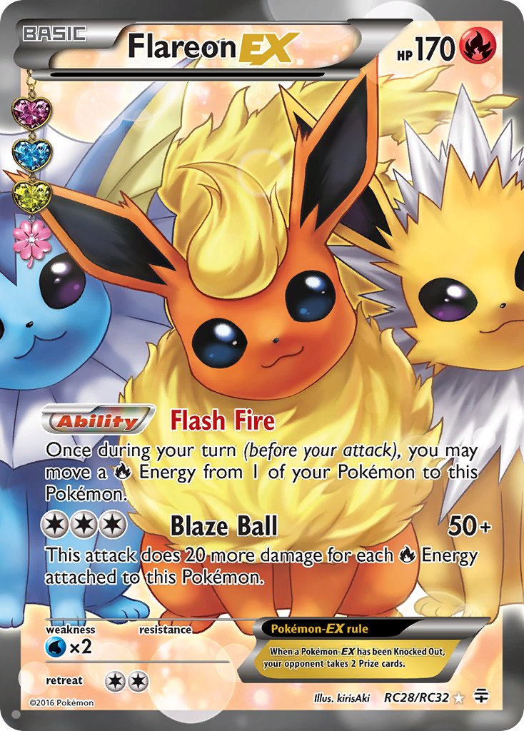 Flareon EX - RC28/RC32 - Generations - Full Art | Viridian Forest