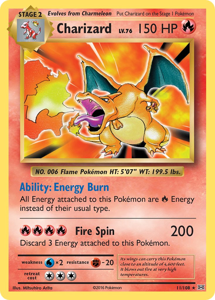 Charizard - 11/108 - Evolutions - Holo | Viridian Forest