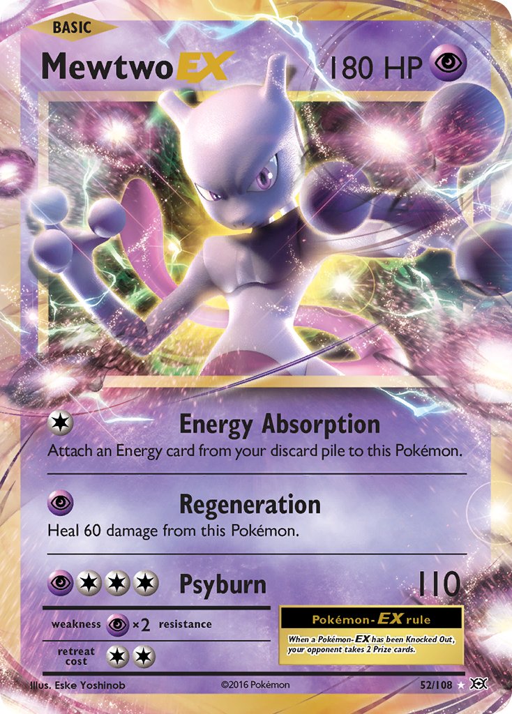 Mewtwo EX - 52/108 - Evolutions - Ultra Rare | Viridian Forest