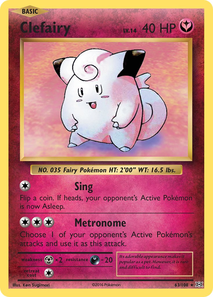 Clefairy - 63/108 - Evolutions - Holo | Viridian Forest