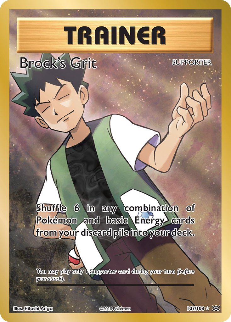 Brock's Grit - 107/108 - Evolutions - Full Art | Viridian Forest