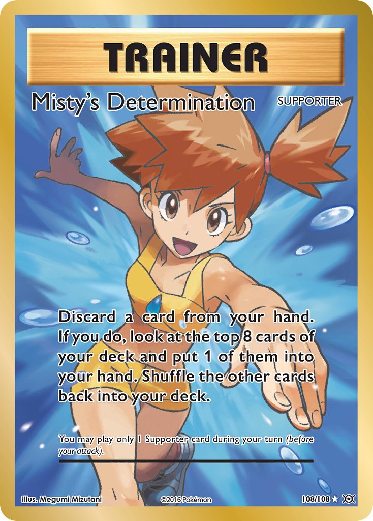 Misty's Determination - 108/108 - Evolutions - Full Art | Viridian Forest