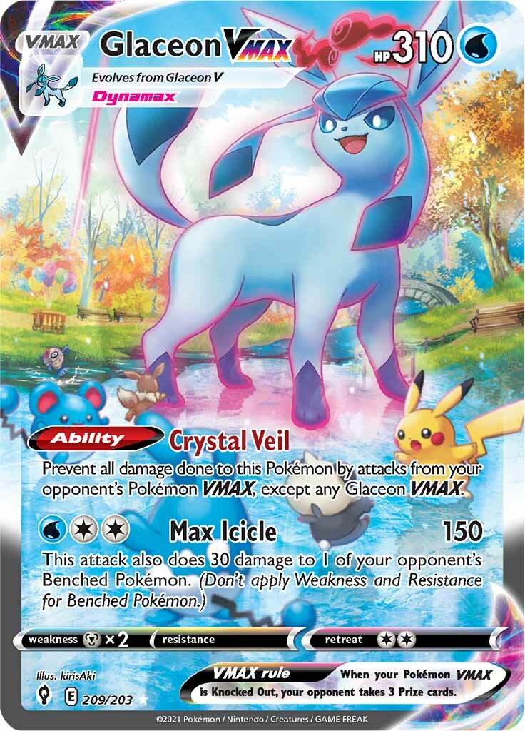 Glaceon VMAX  - 209/203 - Evolving Skies - Secret Rare | Viridian Forest
