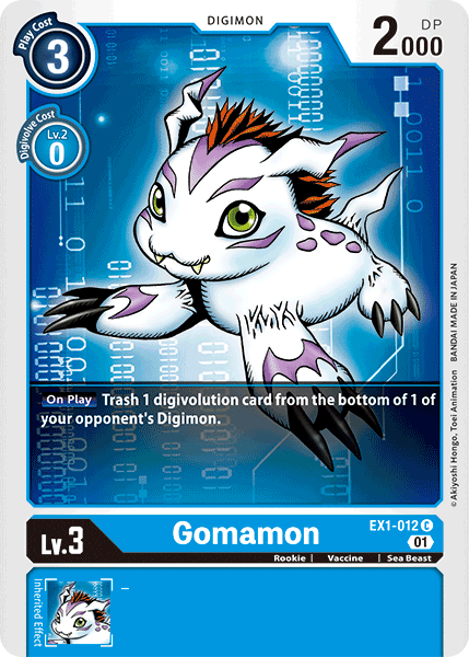 Gomamon - EX1-012 C - EX01 Classic Collection | Viridian Forest