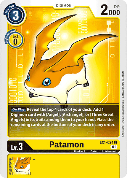 Patamon - EX1-024 U - EX01 Classic Collection | Viridian Forest