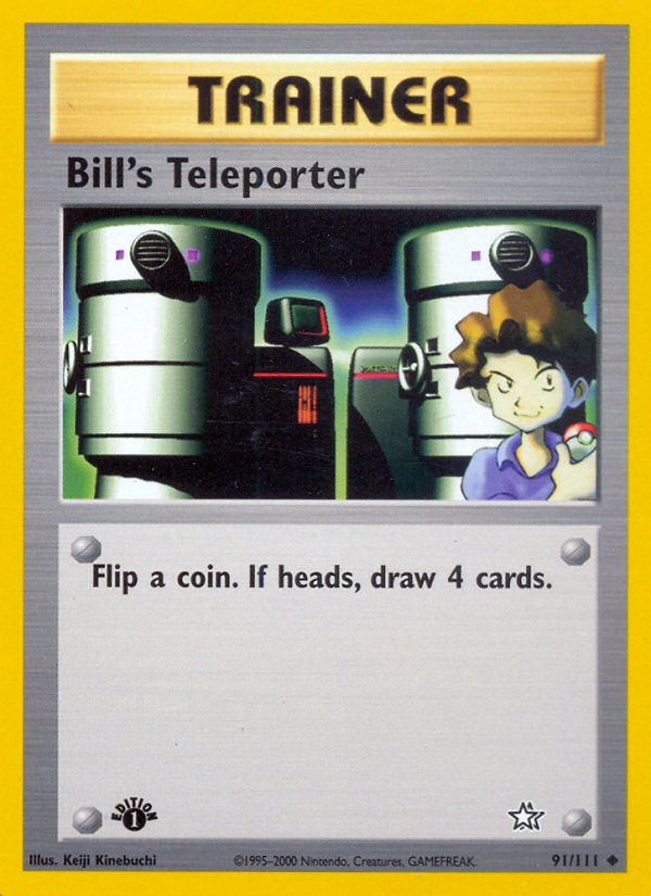 Bill's Teleporter (91/111) [Neo Genesis 1st Edition] | Viridian Forest