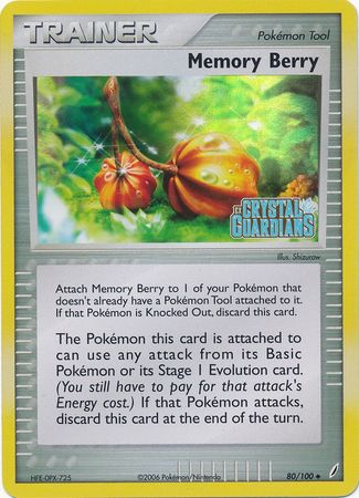Memory Berry (80/100) (Stamped) [EX: Crystal Guardians] | Viridian Forest