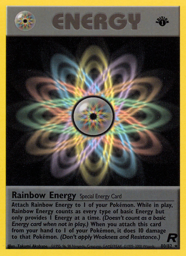 Rainbow Energy (80/82) [Team Rocket 1st Edition] | Viridian Forest
