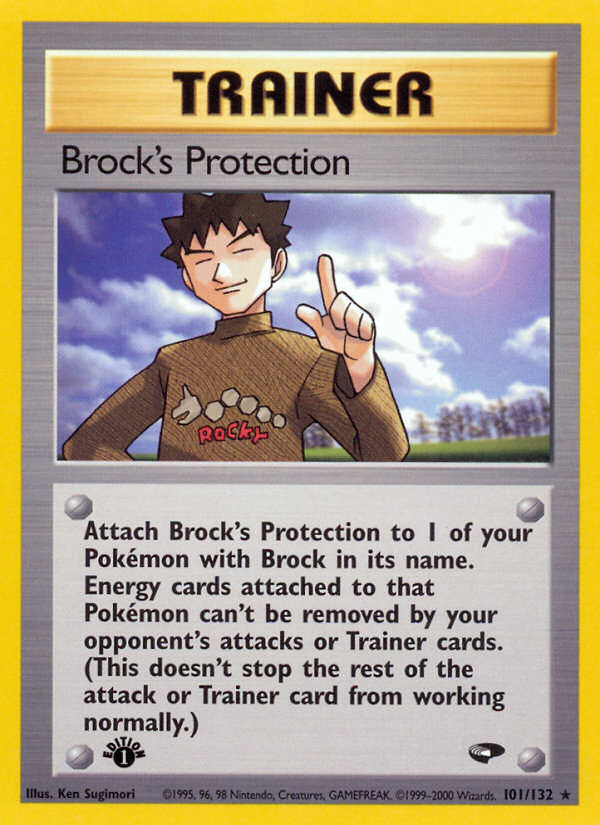 Brock's Protection (101/132) [Gym Challenge 1st Edition] | Viridian Forest