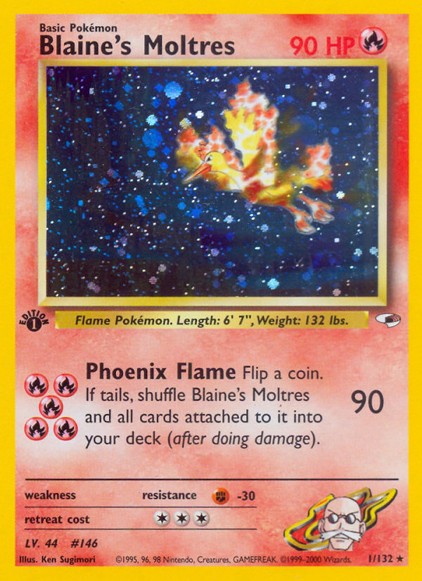 Blaine's Moltres (1/132) [Gym Heroes 1st Edition] | Viridian Forest