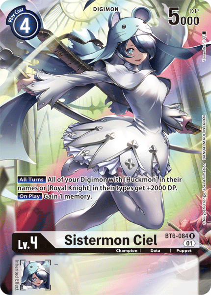 Sistermon Ciel (Alternate Art) - BT6-084 R - Double Diamond | Viridian Forest