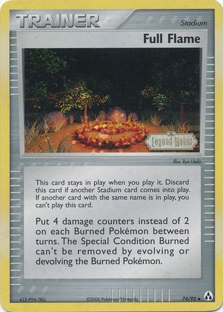Full Flame (74/92) (Stamped) [EX: Legend Maker] | Viridian Forest