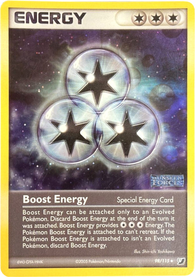Boost Energy (98/115) (Stamped) [EX: Unseen Forces] | Viridian Forest