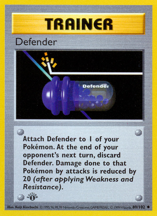 Defender (80/102) [Base Set 1st Edition] | Viridian Forest