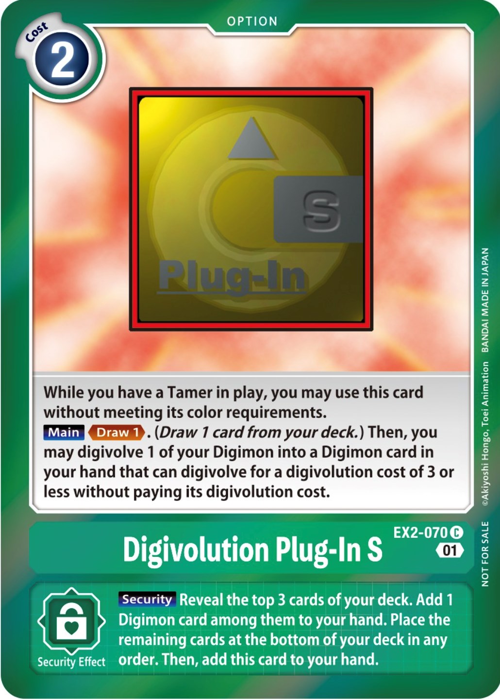 Digivolution Plug-In S [EX2-070] (Event Pack 4) [Digital Hazard Promos] | Viridian Forest