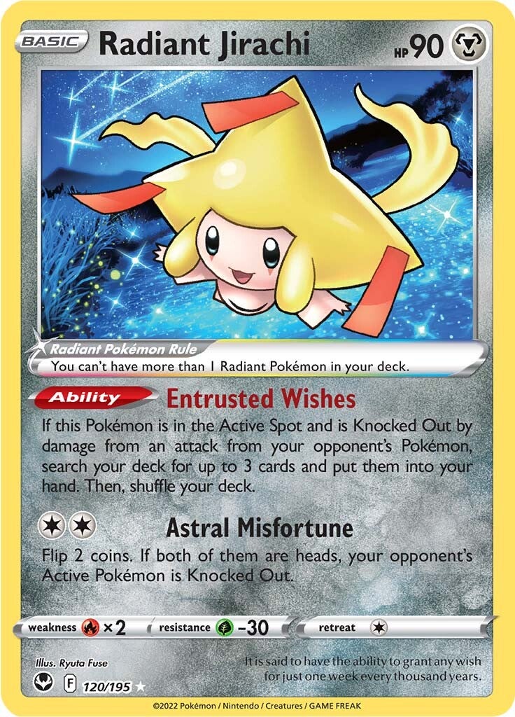 Radiant Jirachi - 120/195 - SWSH - Silver Tempest - Radiant Rare | Viridian Forest