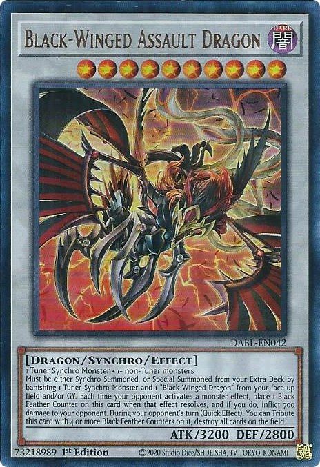 Black-Winged Assault Dragon [DABL-EN042] Ultra Rare | Viridian Forest
