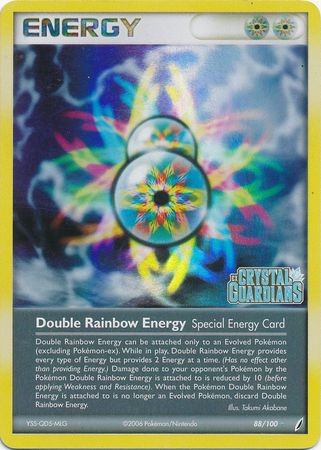 Double Rainbow Energy (88/100) (Stamped) [EX: Crystal Guardians] | Viridian Forest