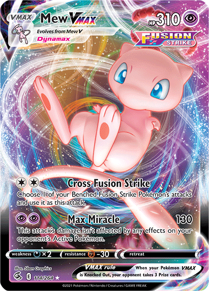 Mew VMAX - 114/264 - Fusion Strike - Ultra Rare | Viridian Forest