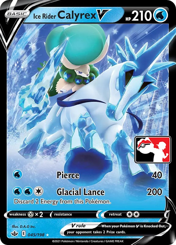 Ice Rider Calyrex V (045/198) [Prize Pack Series One] | Viridian Forest