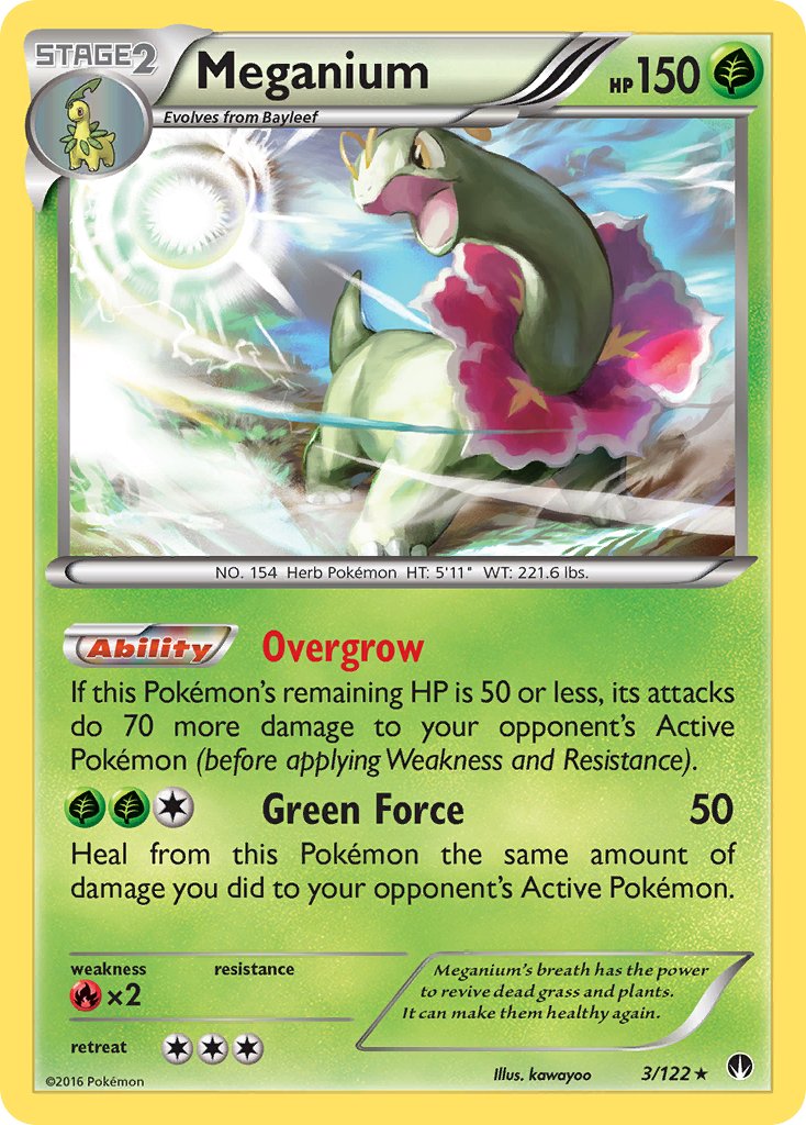 Meganium - 3/122 - BREAKpoint - Holo | Viridian Forest