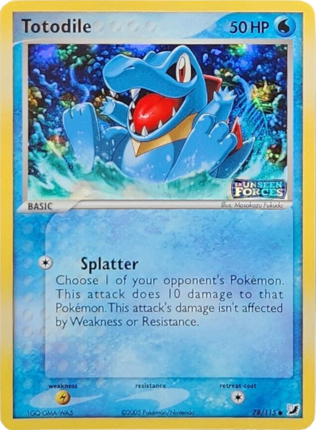 Totodile (78/115) (Stamped) [EX: Unseen Forces] | Viridian Forest