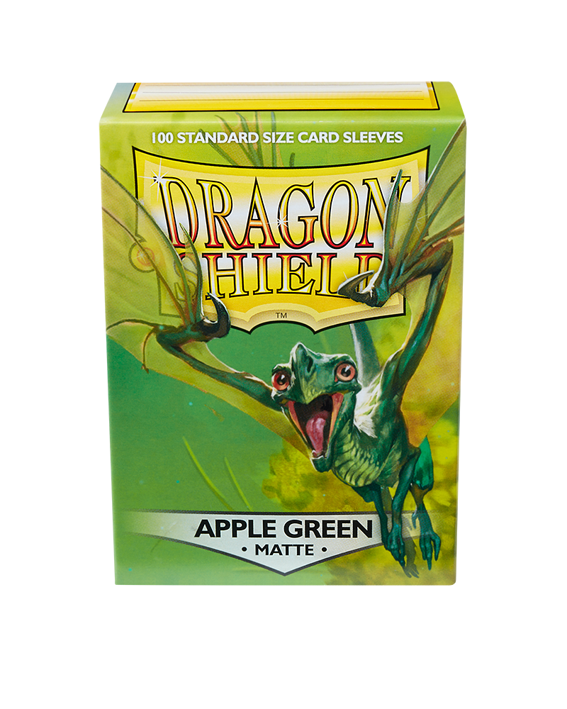 Dragon Shield Sleeves - Matte Apple Green (100) | Viridian Forest