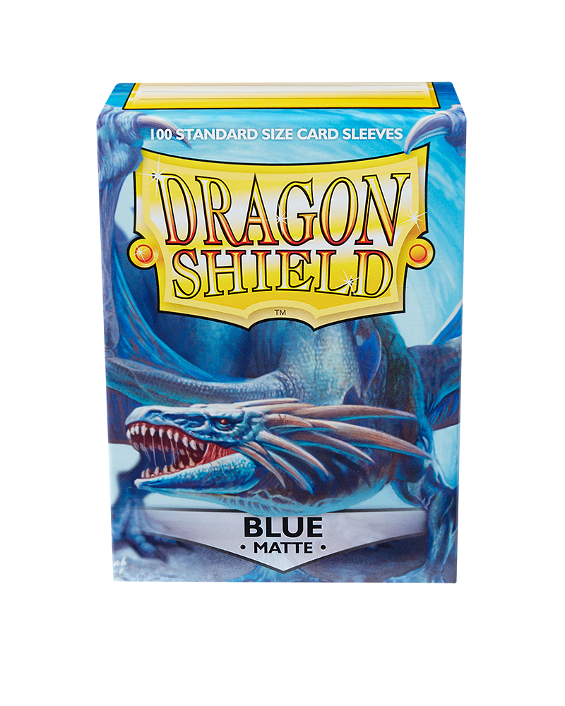 Dragon Shield Sleeves - Matte Blue (100) | Viridian Forest